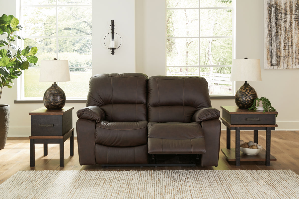 Sectionals for Less - Ashley Furniture - Leesworth Living Room - Reclining Power Sofa / Ocean - U4380987
