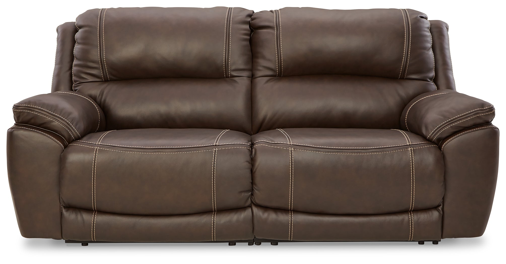 Sectionals for Less - Ashley Furniture - Dunleith Sectional - 2-Piece Power Reclining Sectional Loveseat / Chocolate - U71604S3