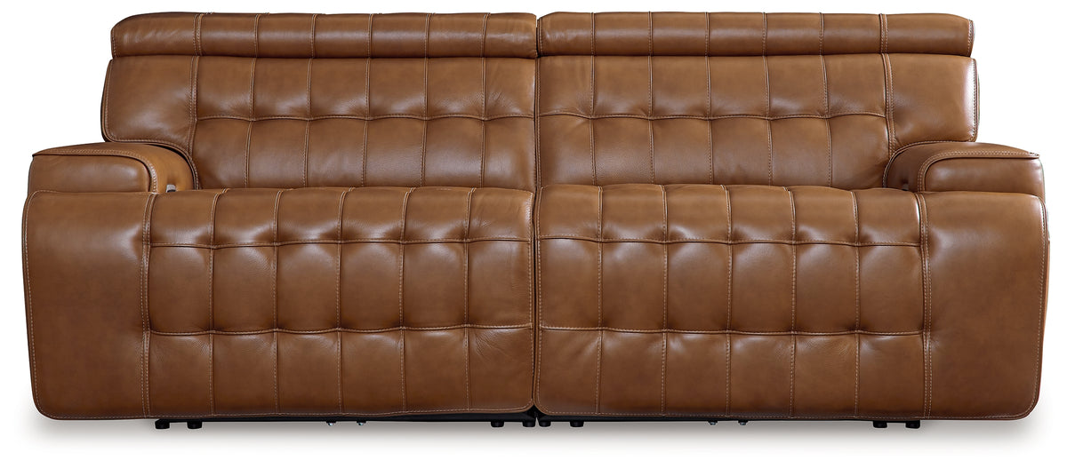Sectionals for Less - Ashley Furniture - Temmpton Sectional - 2-Piece Power Reclining Sectional Loveseat / Chocolate - U92708S1