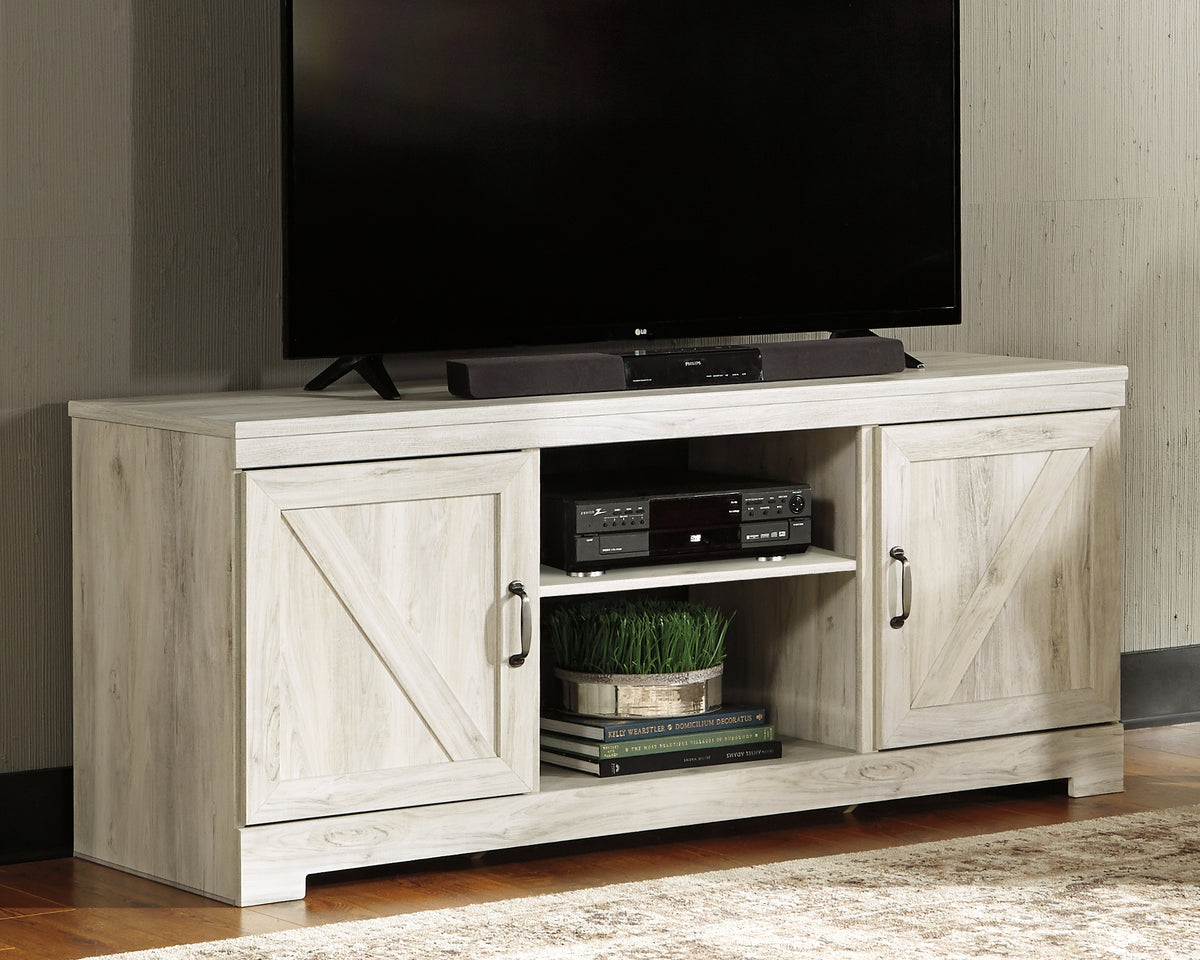 Sectionals for Less - Ashley Furniture - Bellaby TV Stand - 63" / Whitewash - W331-68