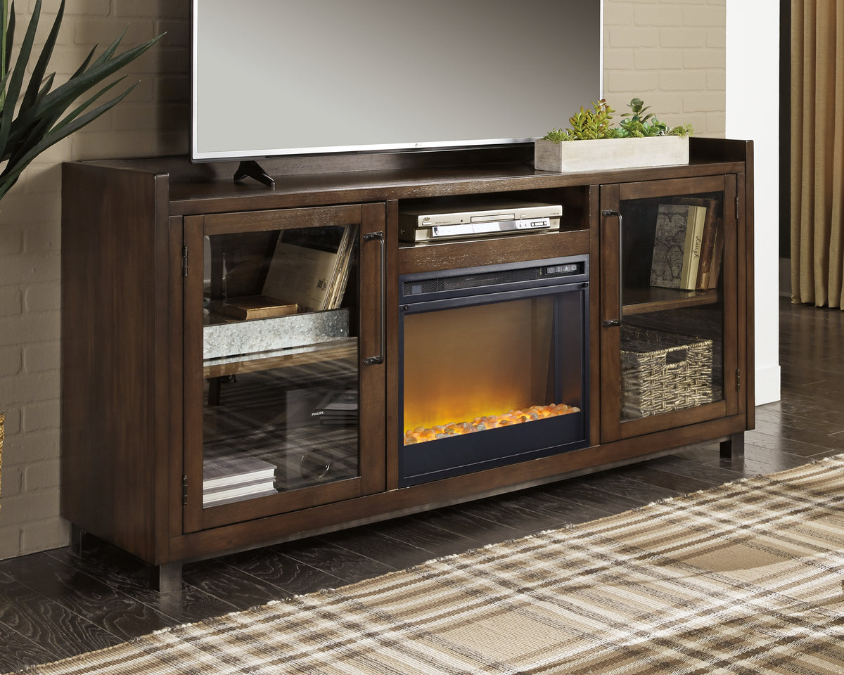 Sectionals for Less - Ashley Furniture - Starmore 70" TV Stand with Electric Fireplace - 70" TV Stand with Electric Fireplace / Brown - W633W4