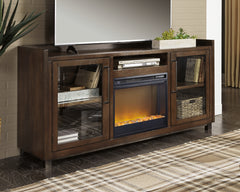 Sectionals for Less - Ashley Furniture - Starmore 70" TV Stand with Electric Fireplace - 70" TV Stand with Electric Fireplace / Brown - W633W4