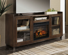Sectionals for Less - Ashley Furniture - Starmore 70" TV Stand with Electric Fireplace - 70" TV Stand with Electric Fireplace / Brown - W633W5