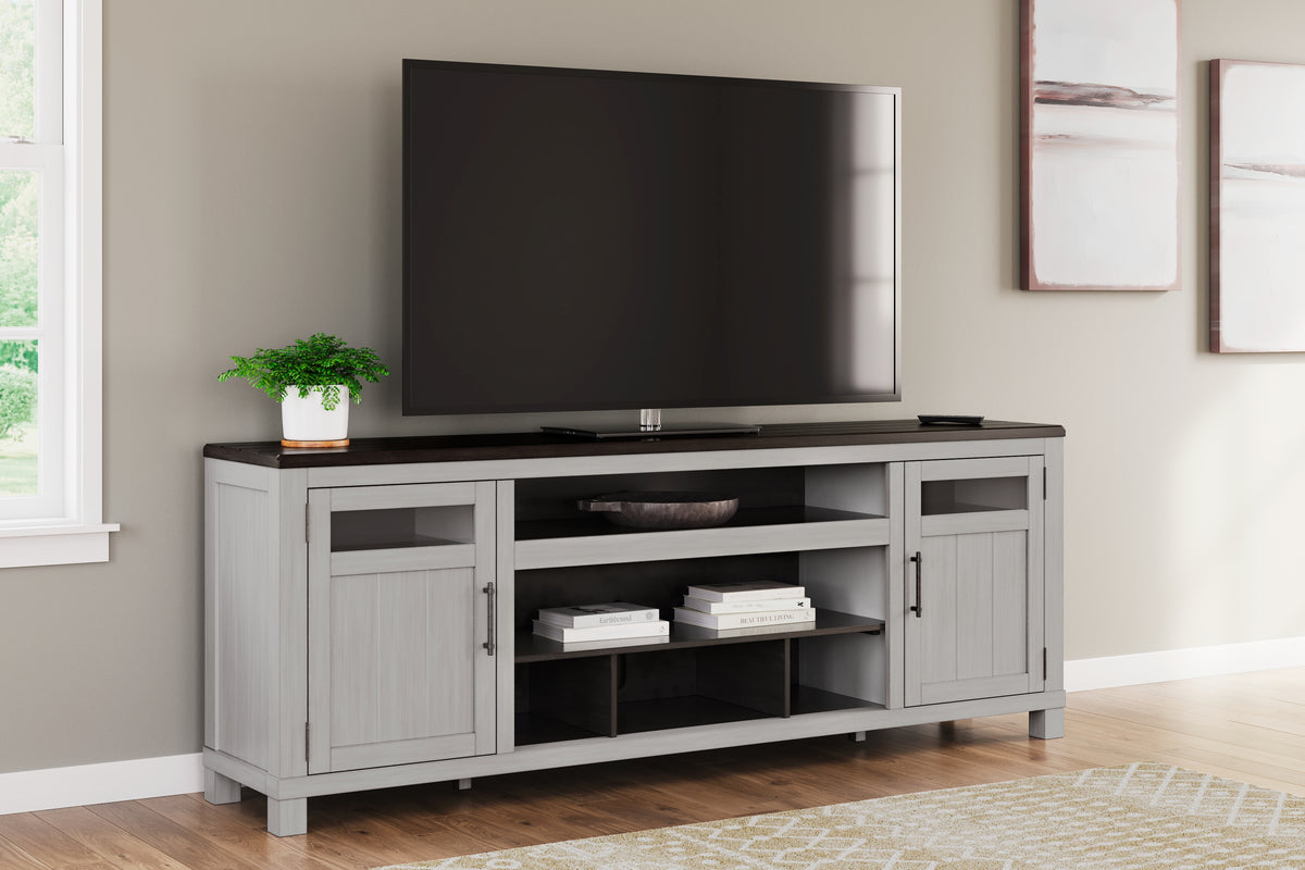 Sectionals for Less - Ashley Furniture - Darborn 88" TV Stand - 88" / Gray/Brown - W796-68