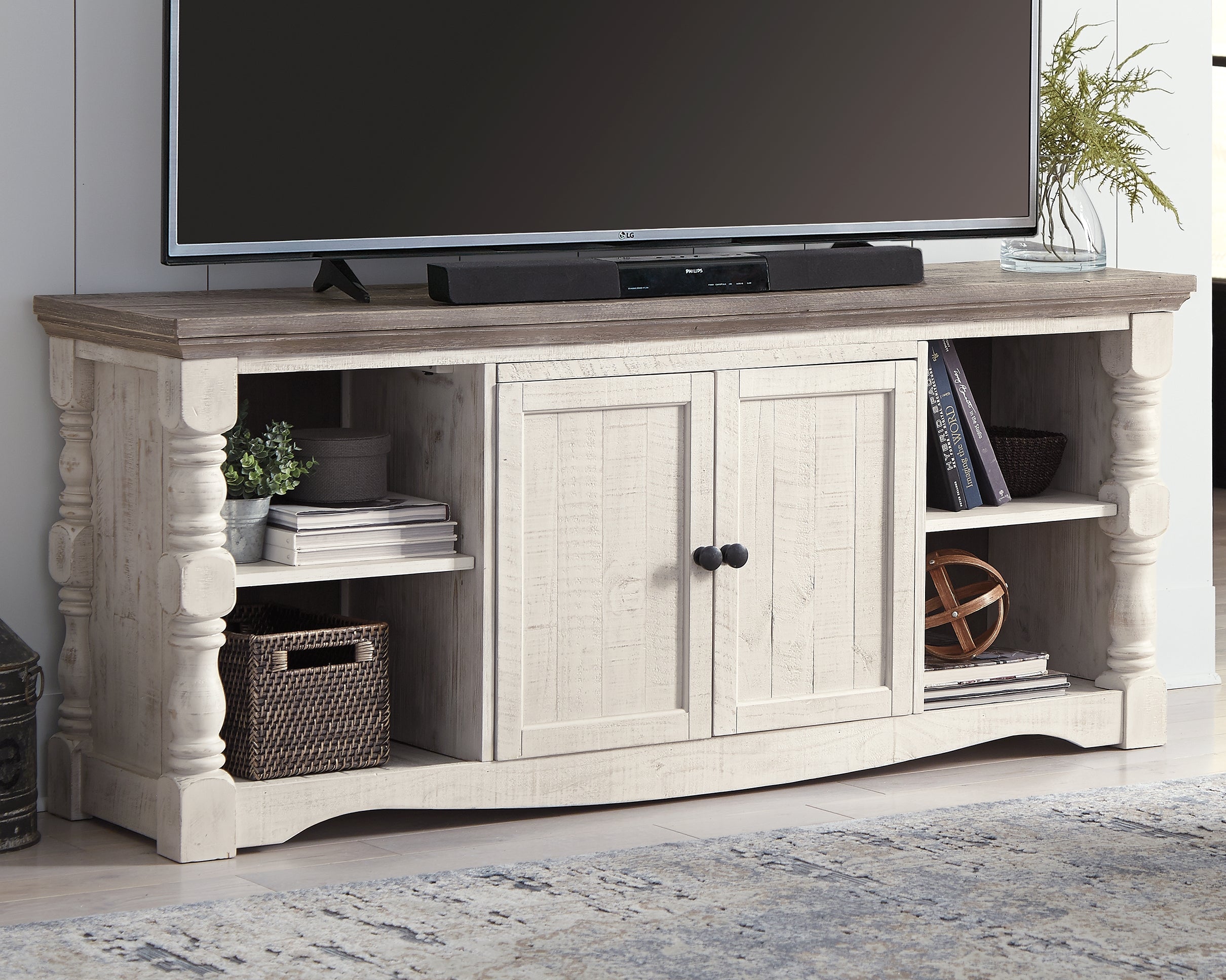 Sectionals for Less - Ashley Furniture - Havalance 67" TV Stand - 67" / Two-tone - W814-30