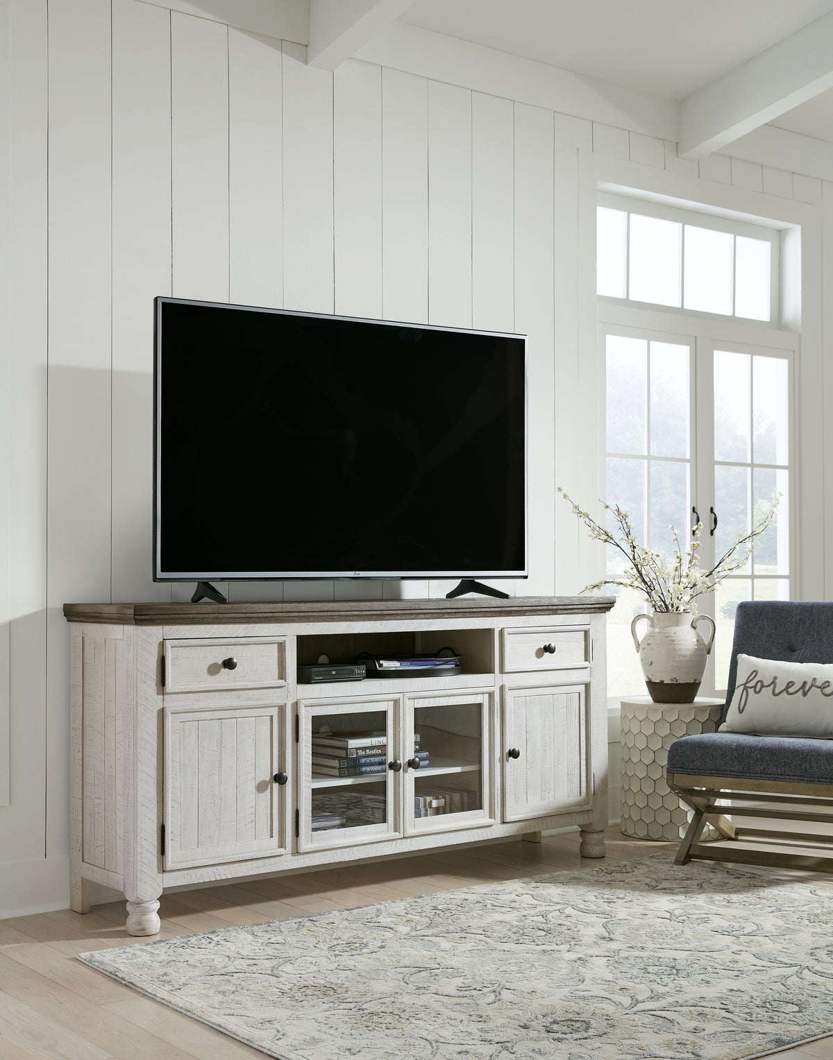 Sectionals for Less - Ashley Furniture - Havalance TV Stand - TV Stand / Two-tone - W814-68