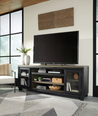 Sectionals for Less - Ashley Furniture - Foyland 83" TV Stand - 83" / Black/Brown - W989-68